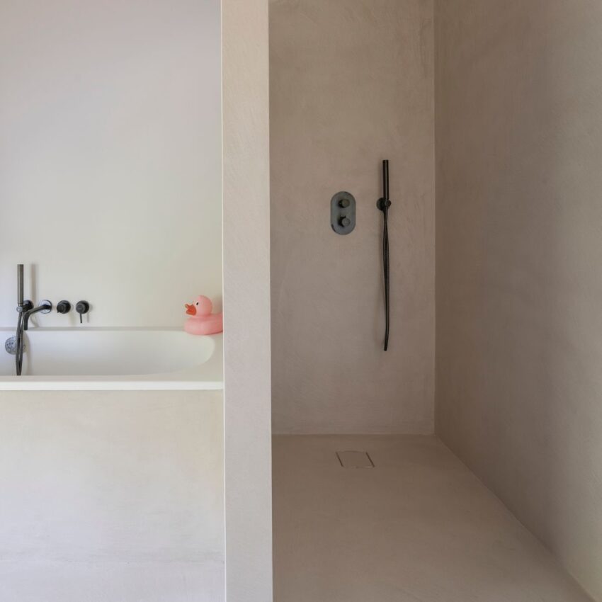 salle de bain beton cire
